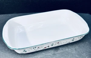 Pfaltzgraff Winterberry Backform rechteckig geprägt 14 x 8 Zoll Weihnachten - Bild 1 von 10