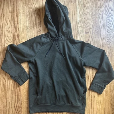 Lululemon City Sweat Pullover Hoodie Thermo Mens XS Dark Olive Green Tech Fleece - Image 1 of 4
