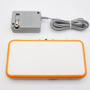 New Nintendo 2DS XL White x Orange Console Tested w/ Film Stylus Memory, Charger - Picture 1 of 19