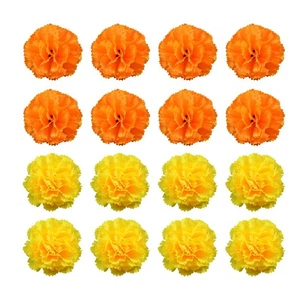 40 Piezas Cabezas de Flores de Caléndula Artificial Imitación Floral Cabezas Falsas Halloween Mari... - Imagen 1 de 2