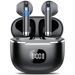 Wireless Earbuds, Bluetooth Headphones 5.3, 50H Playtime LED Display Deep Bas... - Picture 1 of 6