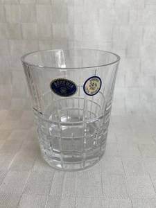 Bohemia Czech Republic Old Fashioned Whiskey Glass Lead Crystal New Sticker 4" - Picture 1 of 5