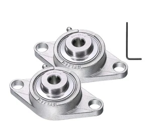 2 Stück SUCFL201-8 Stehlager 1/2 Zoll Bohrung selbstausrichtend - Bild 1 von 1