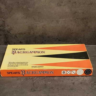 Vintage 1980s Spears Games Backgammon Board Game Complete  - Image 1 of 4