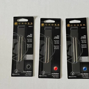 Cross 8518-4/5/6 Mini Kugelschreiberminen, Mittlere Spitze, Doppelpack, 3 Packungen - Bild 1 von 9