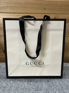 Gucci Beauty Nuevo Clásico Blanco Negro Med Bolso de Regalo de Compras 11'' x 11" x 5" - Imagen 1 de 9