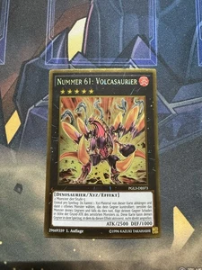 DEUTSCHES YUGIOH Nummer 61: Volcasaurus PGL3-DE073 Gold selten - Bild 1 von 1