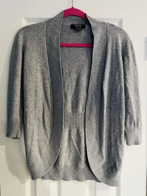 Suéter cardigã Verve Ami frente aberta cinza feminino tamanho. " S - Imagem 1 de 4