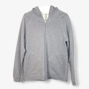 Hanna Andersson Girls' Gray Full-Zip Hoodie Sweatshirt Size M Long Sleeve - Picture 1 of 5