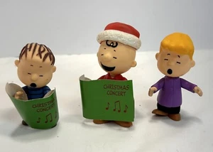 Peanuts Collector Lot of 3 Figures  Caroling Lucy Charlie Schroeder - Picture 1 of 6