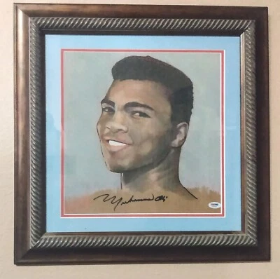 Muhammad Ali  Original Drawing Autographed by Ali  - Image 1 of 4