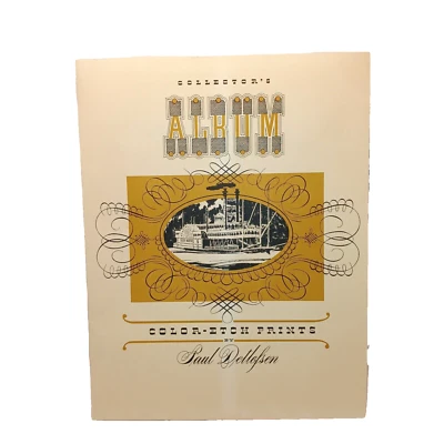 Impresiones grabadas a color vintage de Paul Detlefsen en transporte de álbum de coleccionista Foto 1 de 4