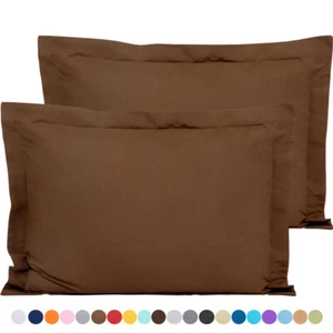Juego de 2 fundas de almohada de alta calidad 1800 unidades falsas 21 colores disponibles - Imagen 1 de 68