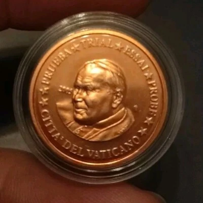 Ficha Edición Rara Vaticano 2005 Italia 🔷Especimen Prueba Essai Probe 🔷 1 centavo sin circular Foto 1 de 4