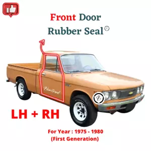 Pair Chevy LUV / Isuzu KB25 KBD25 (1975-1980) Front Door Rubber Seal - Picture 1 of 1