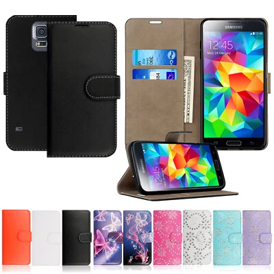 Case For Samsung Galaxy S5 Mini S4 S3 Flip Wallet Leather Magnetic Phone Cover - Image 1 of 4
