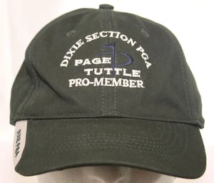 Dixie Section PGA Page Tuttle Pro-Member Play Golf America Green Hat Cap 1 Size - Picture 1 of 9