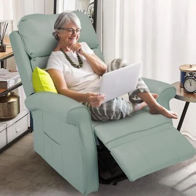 Electric Power Lift Recliner Chair for Elderly, Side Pocket & Remote Control - Image 1 of 4