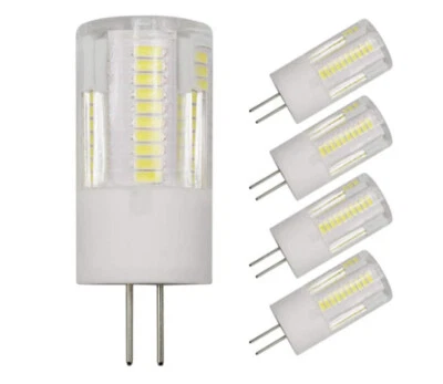 5pcs G4 Bi-Pin Led Bulb 3W 66-3014 SMD Lamp AC/DC 12V Ceramics Lights White H - Image 1 of 4