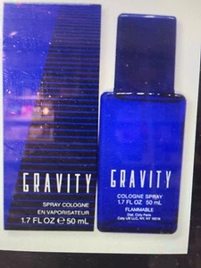 Gravity Cologne By Coty 1.7oz/50ml Colognes Spray Rare Vintage Box Ripped Off - Picture 1 of 5