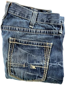 Ariat Herren Blau Jeans Größe 36x34 (tatsächlich 36x34,5) M5 Slim Gerade Bein Denim - Bild 1 von 11