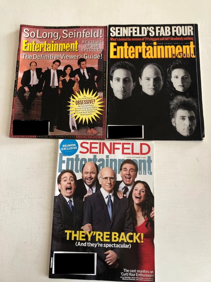 SEINFELD Ent. Weekly magazines (3), 1993-2009 - Classic covers! - Image 1 of 1