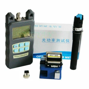 Hot Fiber Optic FTTH-6CS Tool Kit FC-6S Fiber Cleaver Optical Power Meter 1MwVFL - Picture 1 of 5