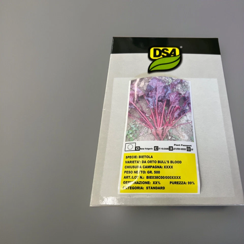 SEMI SEMENTI BIETOLA DA ORTO BULL’S BLOOD 1KG - Immagine 1 di 1