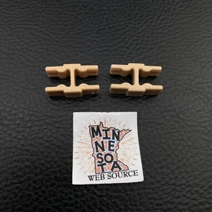 2 Knex Tan 2 Position Coupling Short Connector - K'nex Standard K'nex Rare Parts - Picture 1 of 2