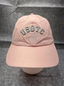 U.S. Olympic Training Center Hat Cap Strap Back Adult One Size Pink 100% Cotton - Picture 1 of 13