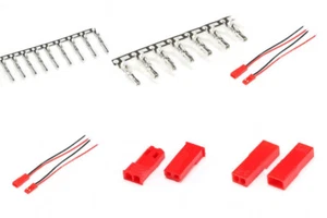 JST Crimp Terminals Connector Male / Female Pin JST-2P Wire /Housing 2.54mm - Picture 1 of 7