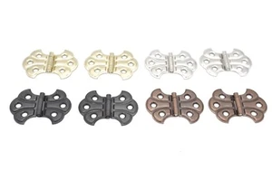 4 FINISHES BUTTERFLY HINGE FULL SURFACE FLUSH HINGE SOLD IN PAIRS 2"W X 1 7/16"H - Picture 1 of 13