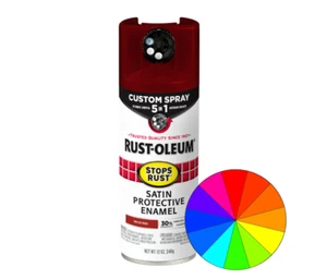 RUST-OLEUM SPRAY PAINT Stops Rust 12 Oz Cans----Choose Your Color  - Picture 1 of 13