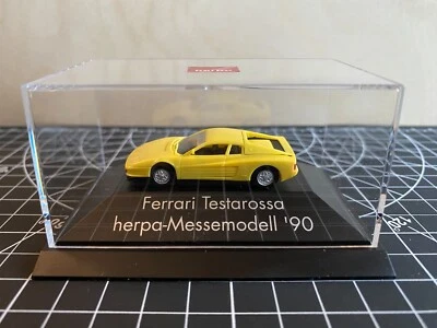Herpa Exclusiv - Ferrari Testarossa - Feria Modelo 90 - Amarillo - 1:87/HO Foto 1 de 4