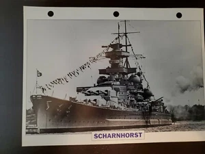 Foto e información de la Armada Alemana Scharnhorst ediciones Atlas 1936 - Imagen 1 de 2