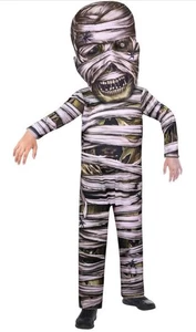 amscan Childs Zombie Mummy Big Head Halloween Fancy Dress Costume 8-10 Years - Picture 1 of 1