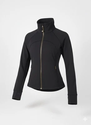 Lululemon Define Jacket Black, Size 10 US 6, Gold Zipper Cropped ❤️❤️ - Image 1 of 4