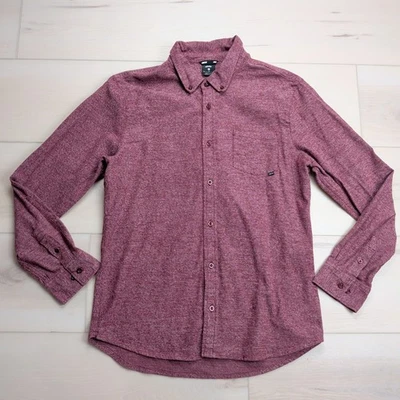 Camisa de franela Nike SB para hombre XL manga larga abotonada roja jaspeada Foto 1 de 4