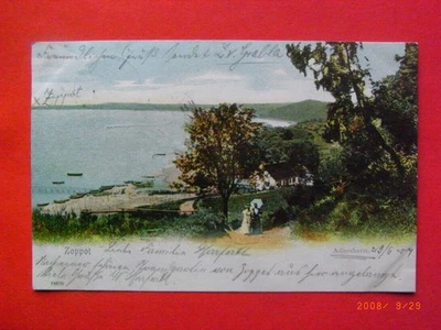 Zoppot Sopot bei Danzig Gdansk Pommern +++ Partie am Adlerhorst, 1904 Klein-Katz - Bild 1 von 2