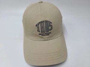 Youth Tommy Hilfiger TH85 Adjustable Hat Cap Cotton Casual Logo Boy Girl Beige - Picture 1 of 16