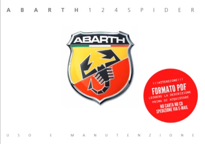 Libretto manuale istruzioni uso e manutenzione in PDF Fiat 124 Spider Abarth - Immagine 1 di 4