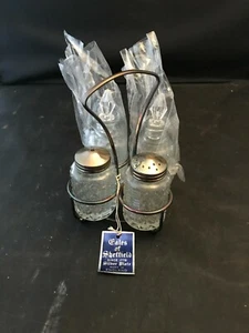 EALES OF SHEFFIELD SALT, PEPPER, OIL & VINEGAR CRUET CADDY 6" NEW - Picture 1 of 3