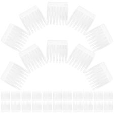 Wig Clips Braided Wigs Hair Combs 50Pcs Plastic Cap Black Decorative Veil-