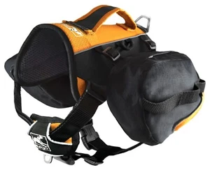 KURGO - BAXTER DOG BACKPACK - BLACK/ORANGE - 3.75 LITRES - DOGS 30.85LBS - Picture 1 of 2
