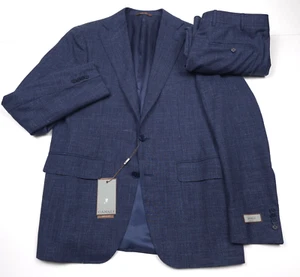 $2495 Canali Capri Navy Blue Melange Travel Suit Mens Size US 38R (Italy 48R) - Picture 1 of 21