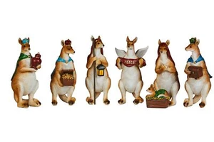 7 Piece Kangaroo Christmas Nativity Scene - Picture 1 of 1