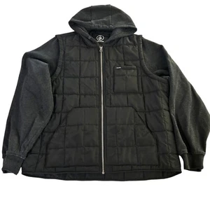 Volcom Jacket Hoodie Men’s Size: Large , Black Gray - Picture 1 of 3
