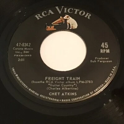 Chet Atkins - Freight Train / Dobro 45 - RCA Victor  47-8342 - Country - Image 1 of 2