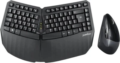 perixx PERIDUO-813B UK, Wireless Ergonomic Compact Keyboard & Vertical Mouse - Image 1 of 4