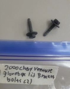 1997-2000 CHEVROLET VENTURE Glovebox Storage Compartm 0709479 Lid Bracket Screws - Picture 1 of 1
